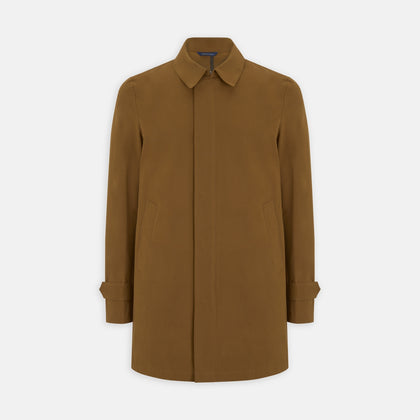 Dark Khaki Cotton Car Coat