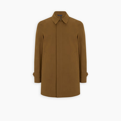 Dark Khaki Cotton Car Coat Image 5
