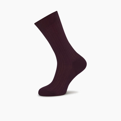Burgundy Short Cotton Socks Image 2