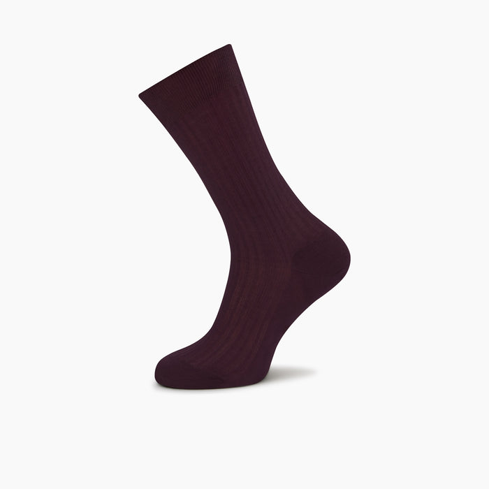 Burgundy Short Cotton Socks Image 2
