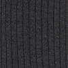 View 2 of product A single Turnbull & Asser Dark Grey Short Cotton Sock for men is displayed upright against a plain light background.