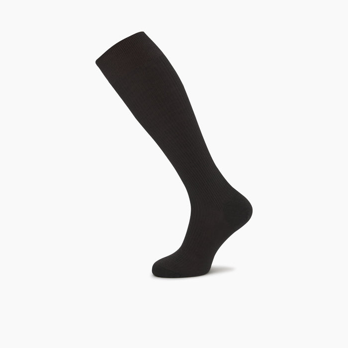 Chocolate Brown Long Merino Wool Socks Image 2