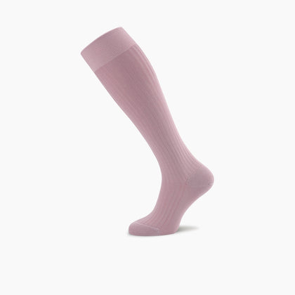 Dusky Pink Long Cotton Socks Image 2