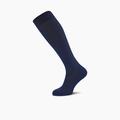 Ocean Blue Long Cotton Socks Image 2
