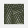 Green Geometric Flowers Silk Pocket Square