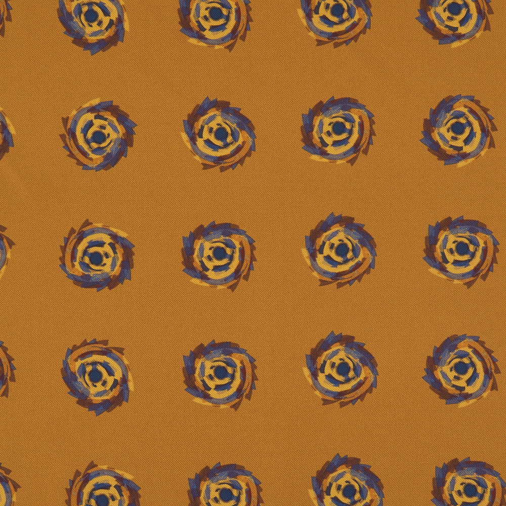 Yellow Starry Spots Silk Pocket Square