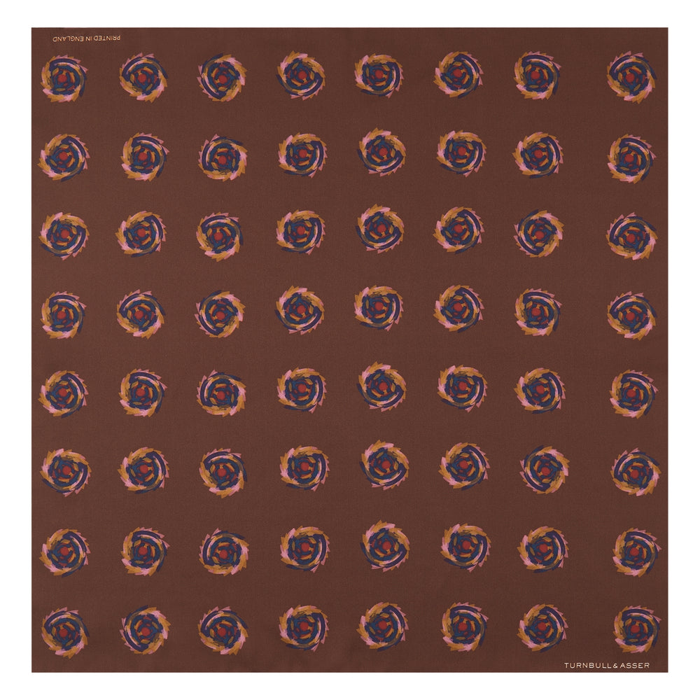 Red Starry Spots Silk Pocket Square