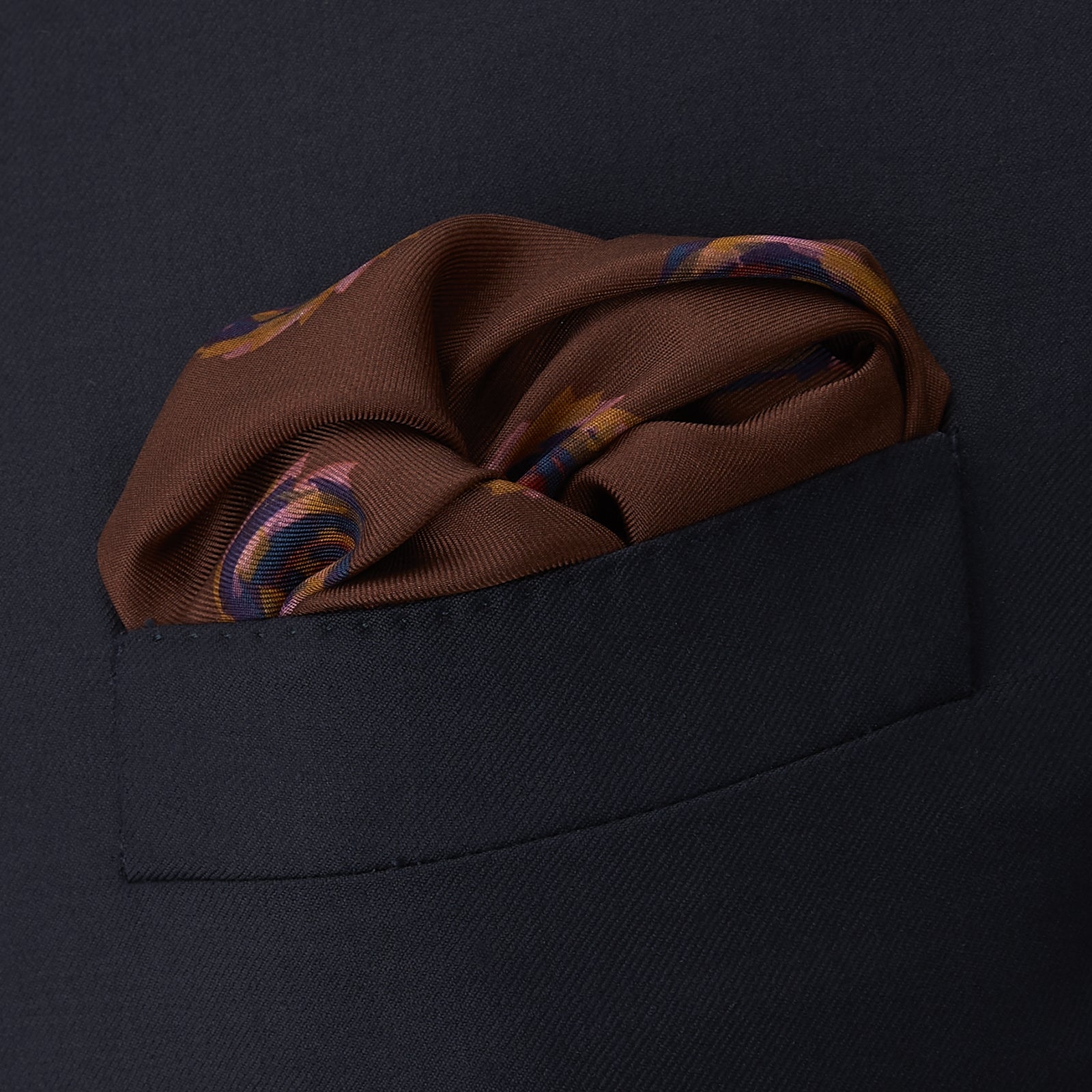 Red Starry Spots Silk Pocket Square