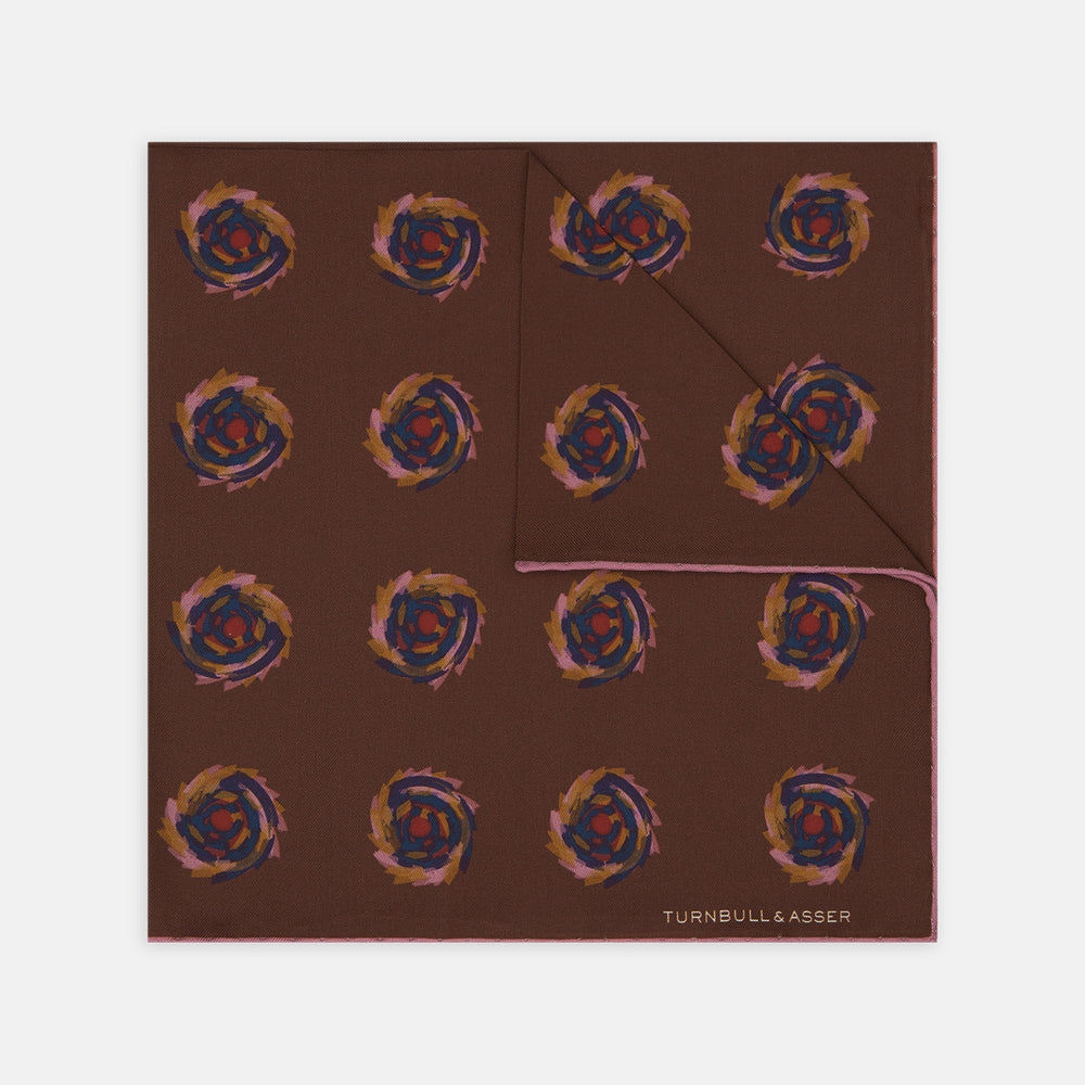 Red Starry Spots Silk Pocket Square