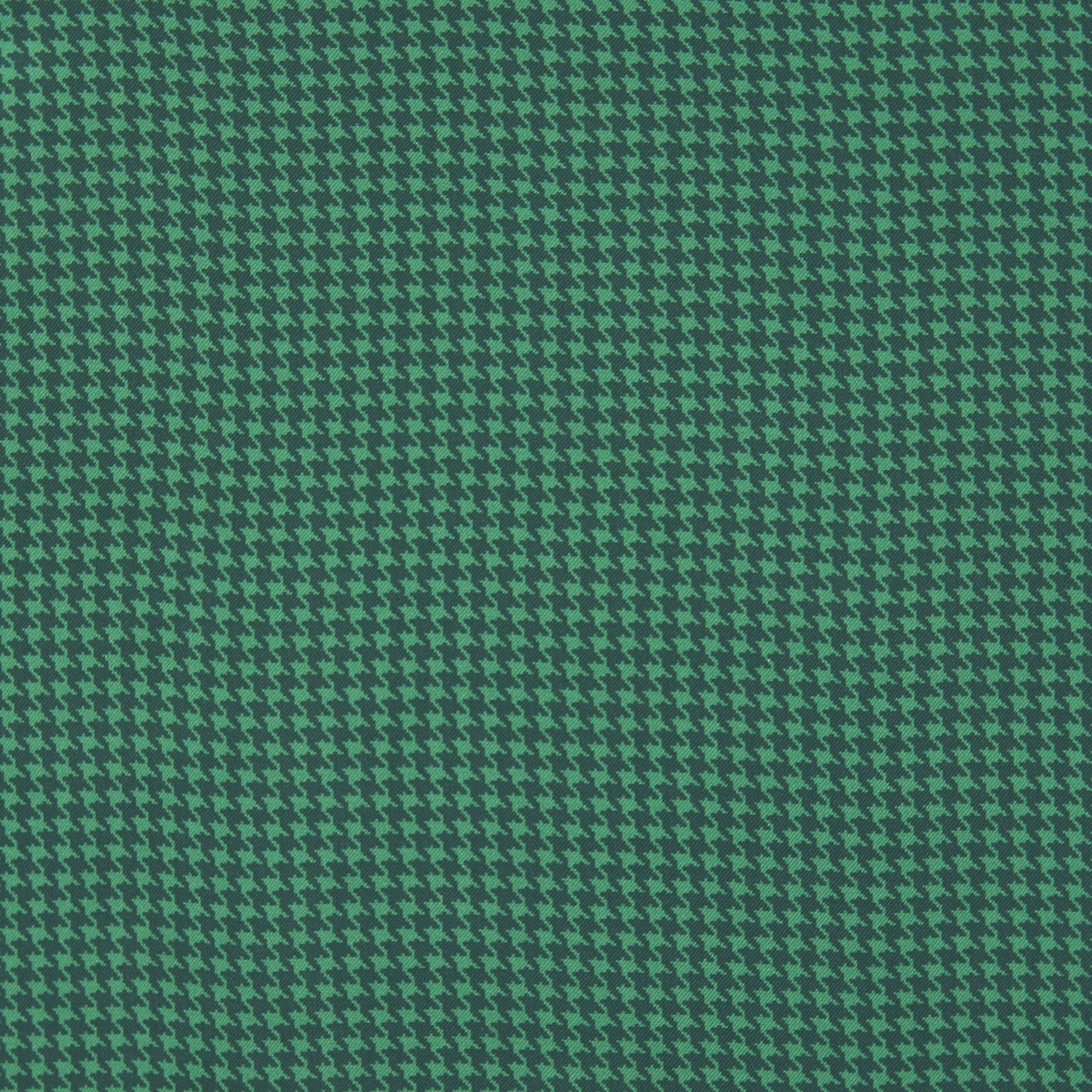 Green Houndstooth Silk Pocket Square