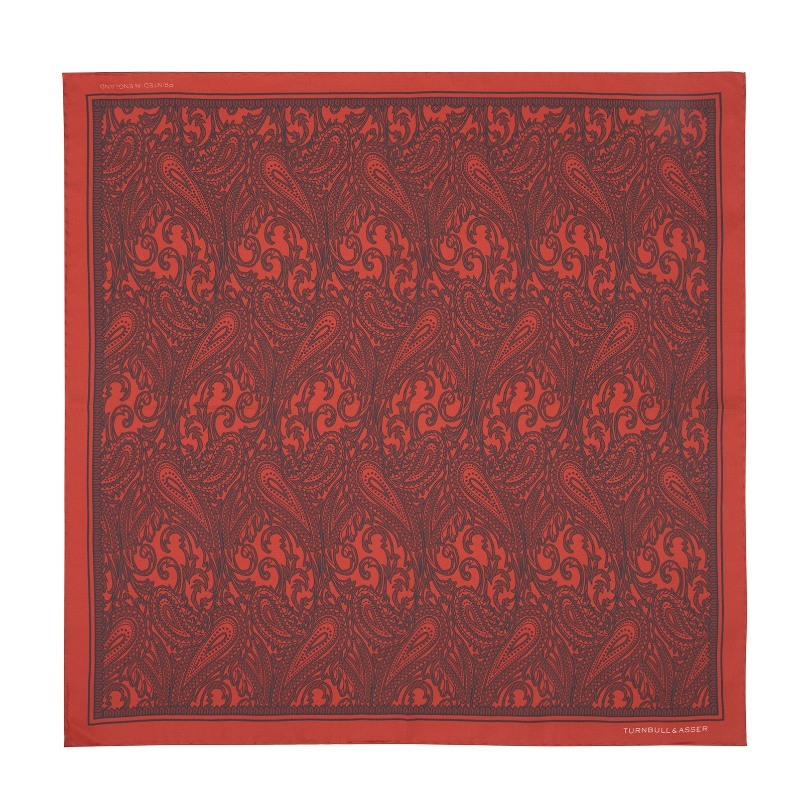 Red House Paisley Silk Pocket Square