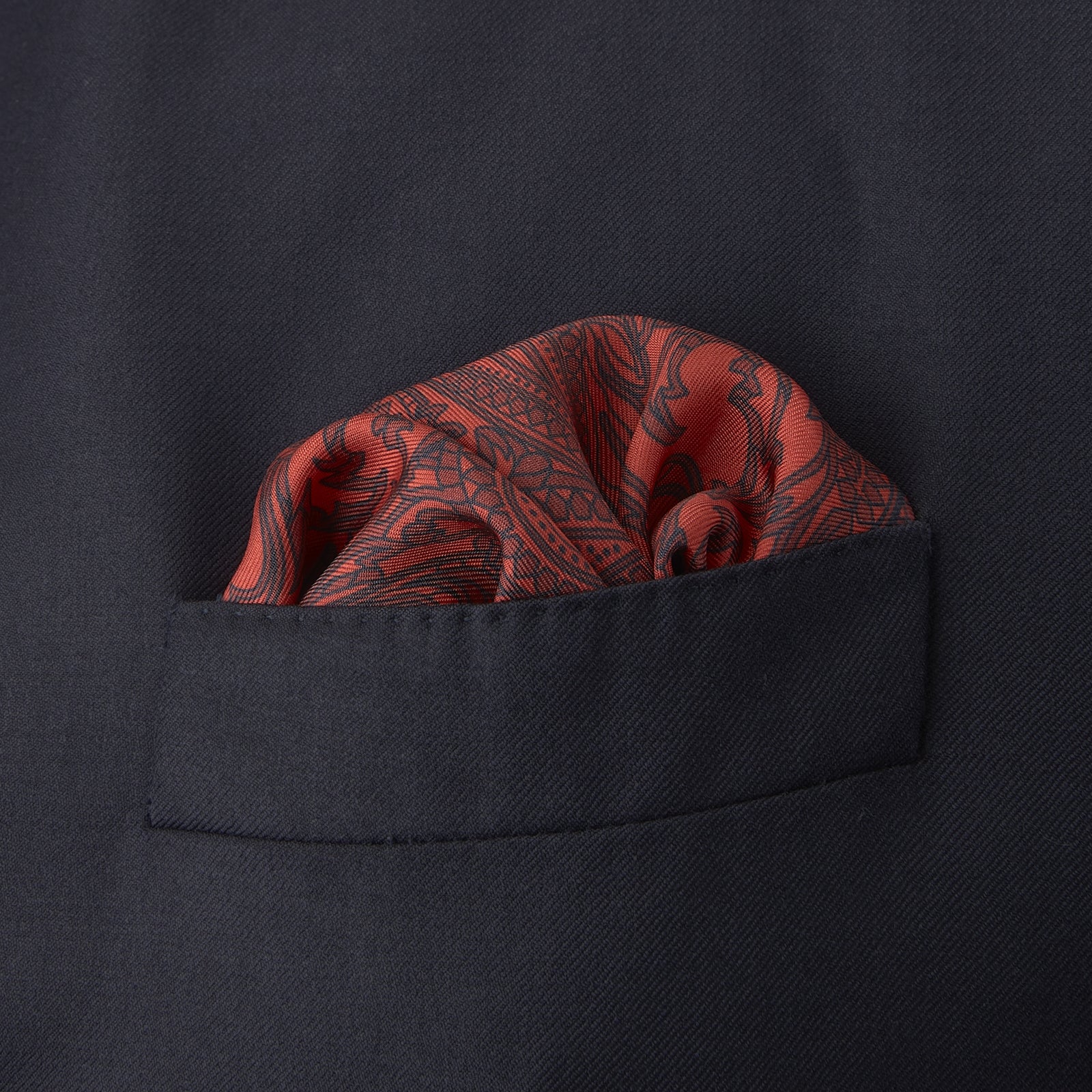 Red House Paisley Silk Pocket Square
