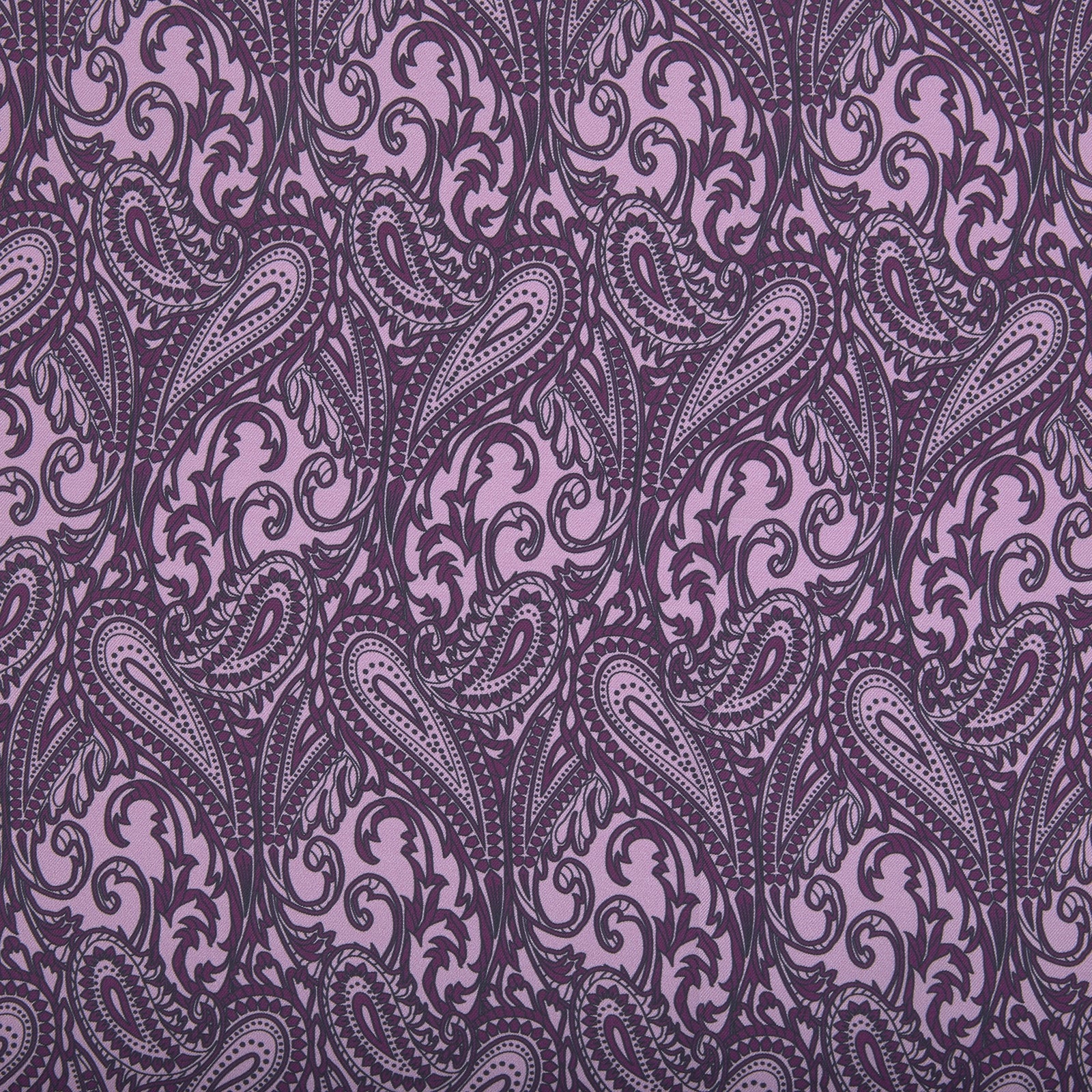 Purple House Paisley Silk Pocket Square