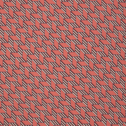 Red and Pink Arrow Silk Pocket Square Image 2