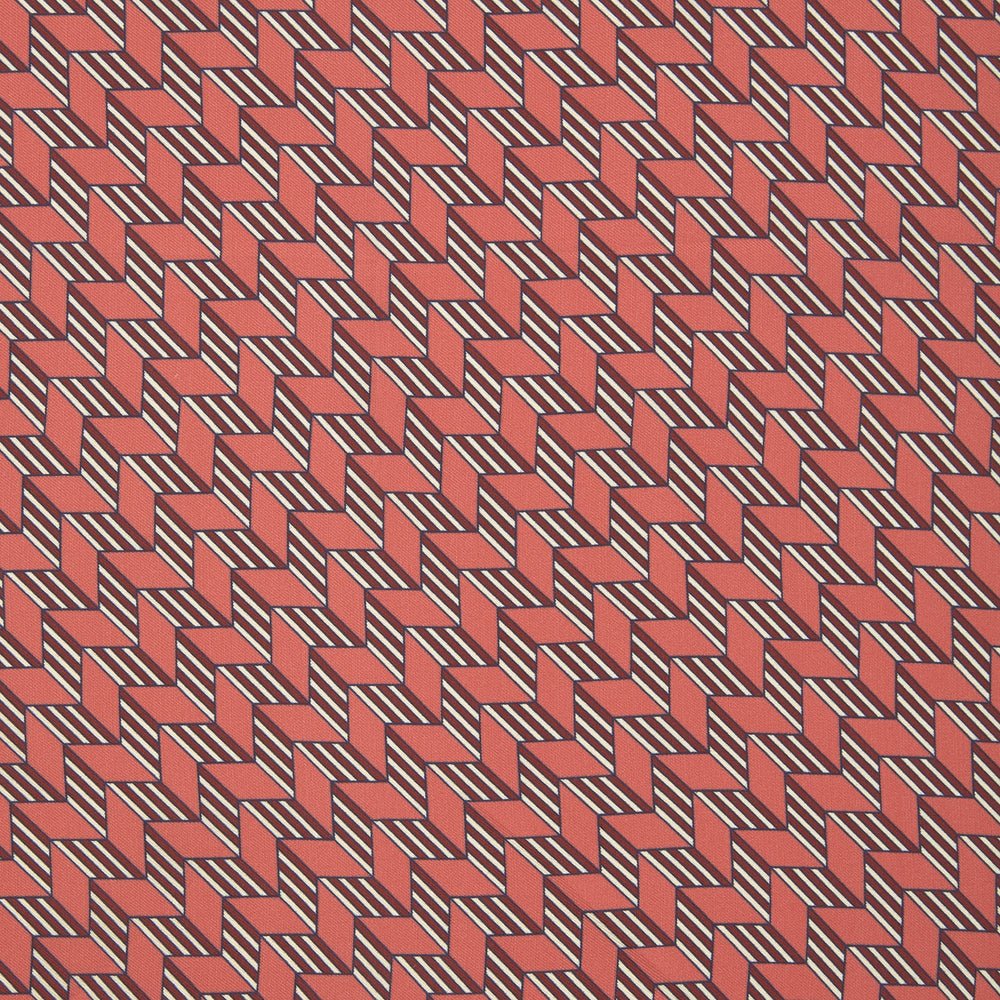 Red and Pink Arrow Silk Pocket Square