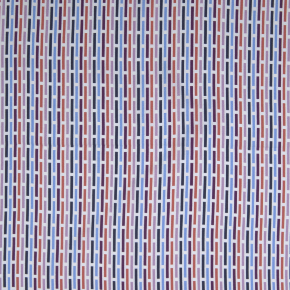 Pink and Blue Ladder Silk Pocket Square