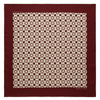 Red and White Vanguard Spot Silk Pocket Square