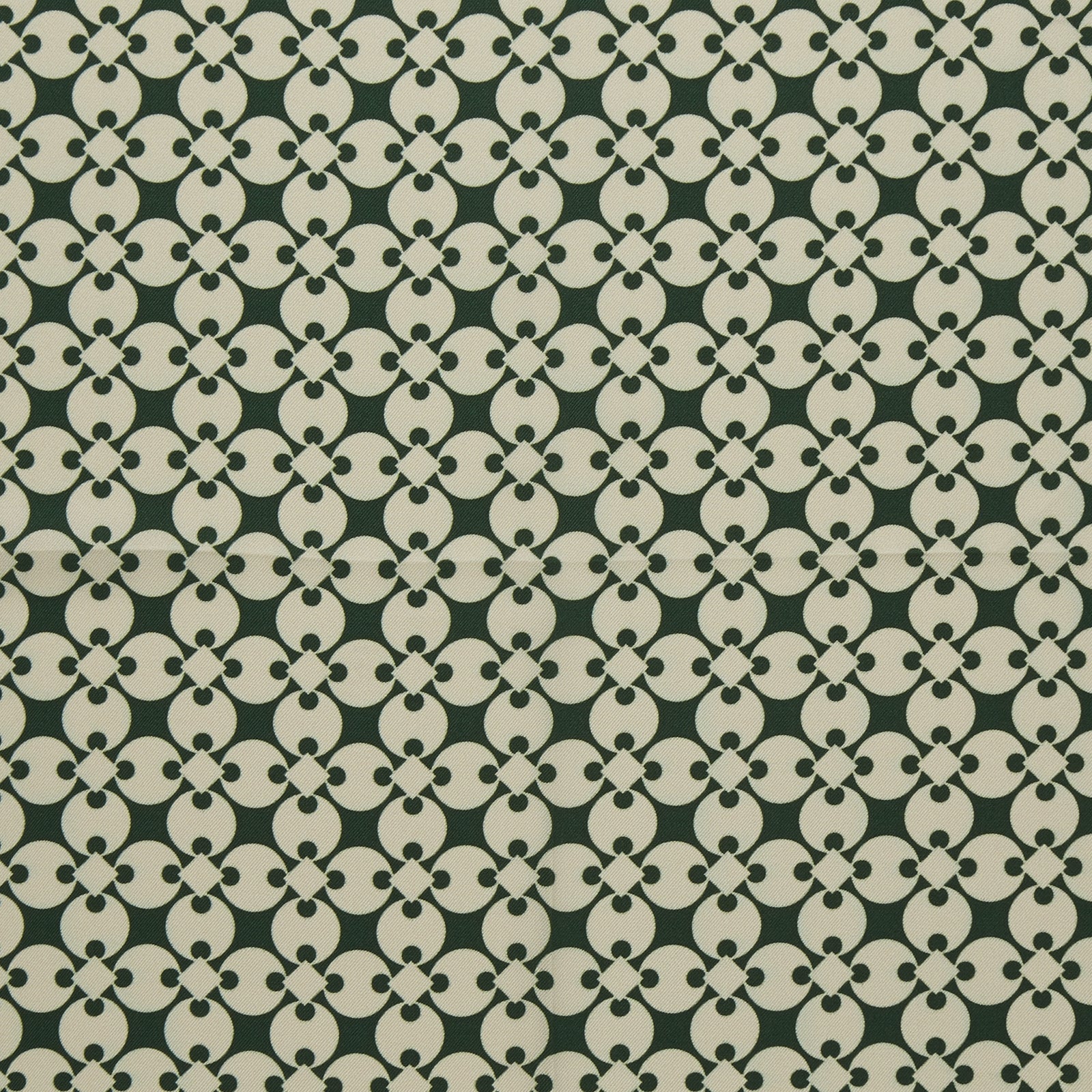 Green and White Vanguard Spot Silk Pocket Square