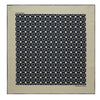 White and Blue Vanguard Spot Silk Pocket Square
