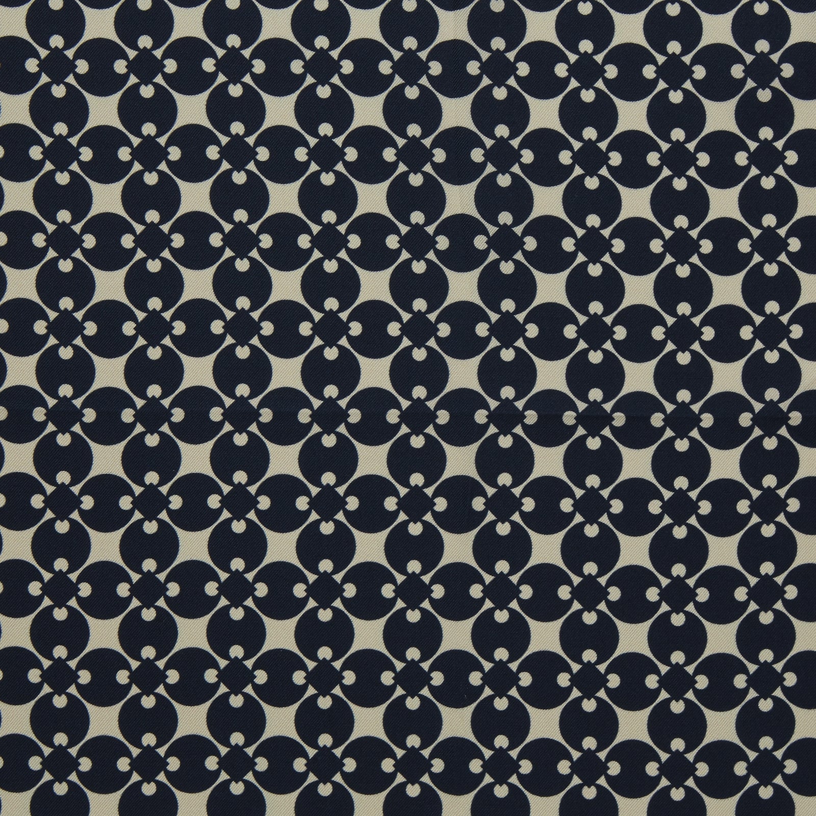 White and Blue Vanguard Spot Silk Pocket Square