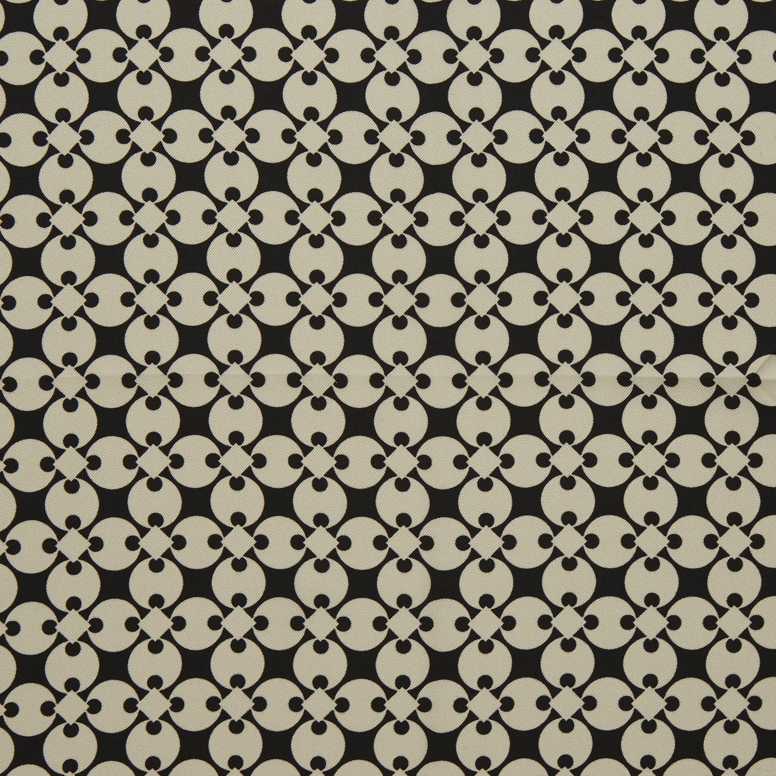 Black and White Vanguard Spot Silk Pocket Square