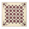 Cream, Crimson and Purple Compass Silk Pocket Square