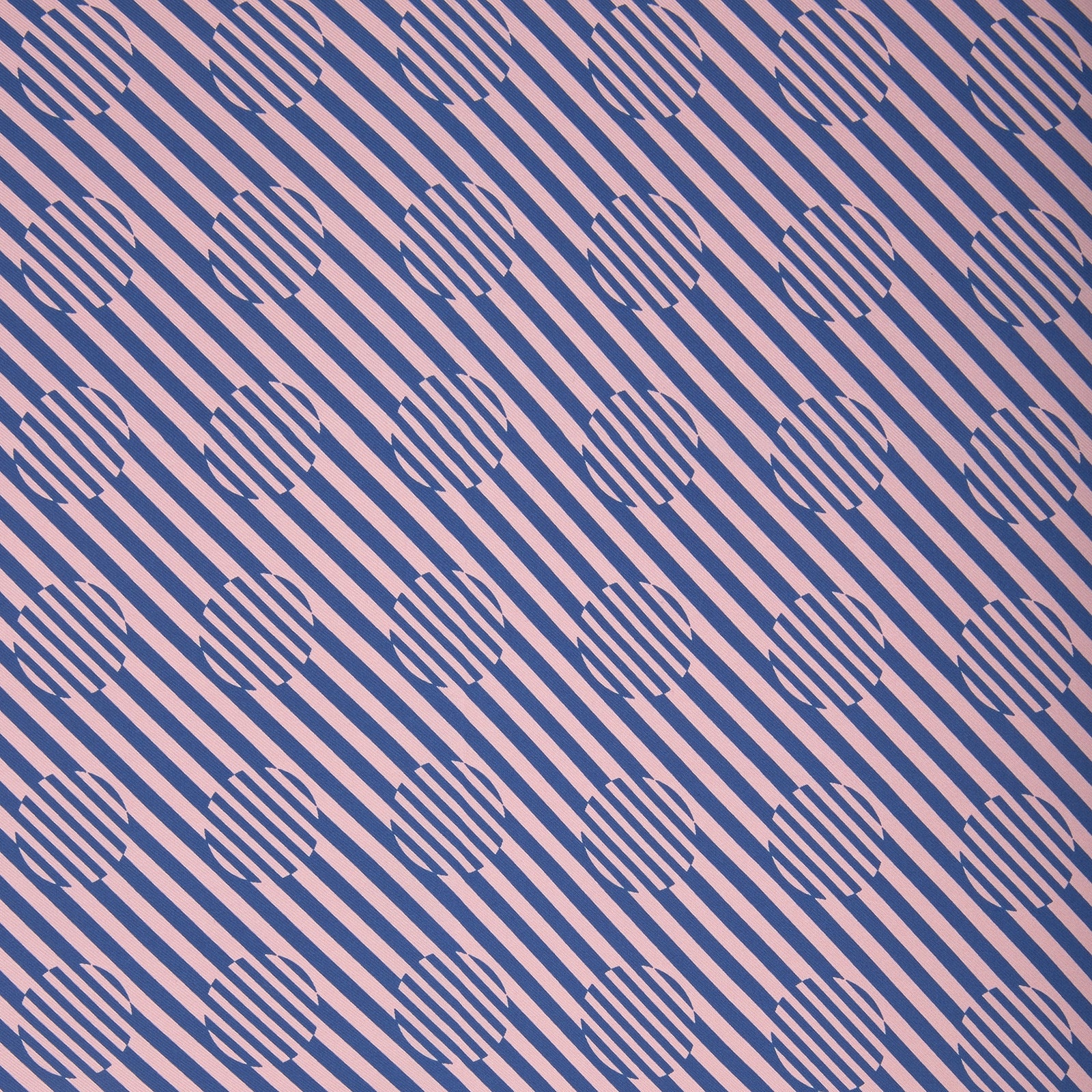 Pastel Pink and Navy Optic Spot Silk Pocket Square