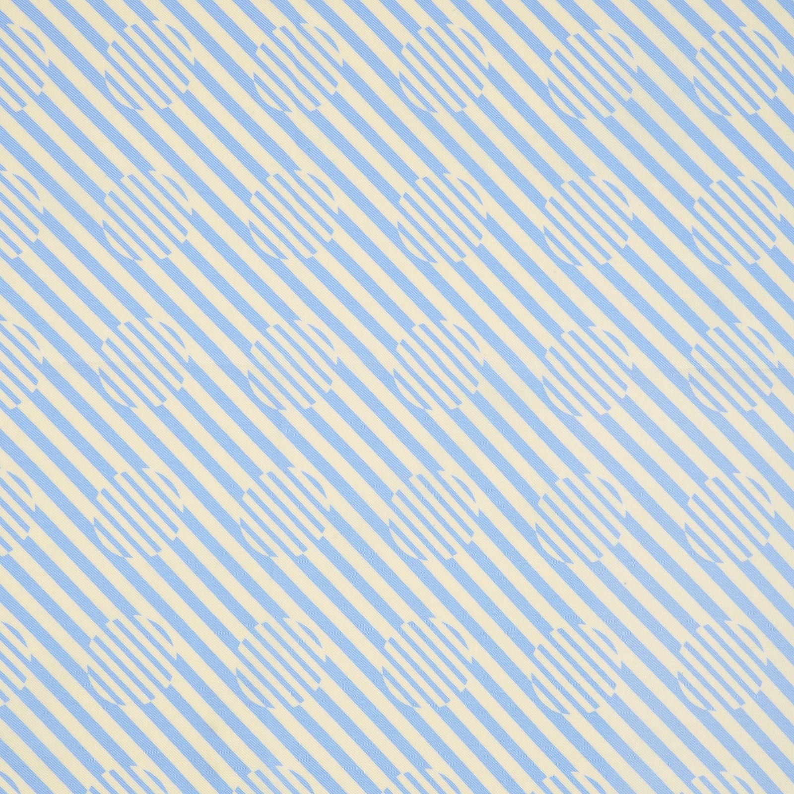 Sky Blue and Cream Optic Spot Silk Pocket Square