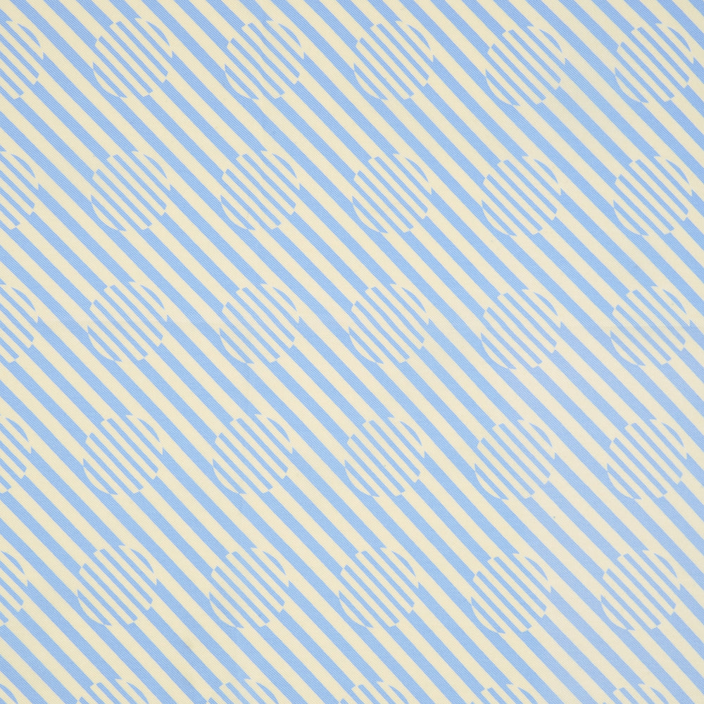 Sky Blue and Cream Optic Spot Silk Pocket Square