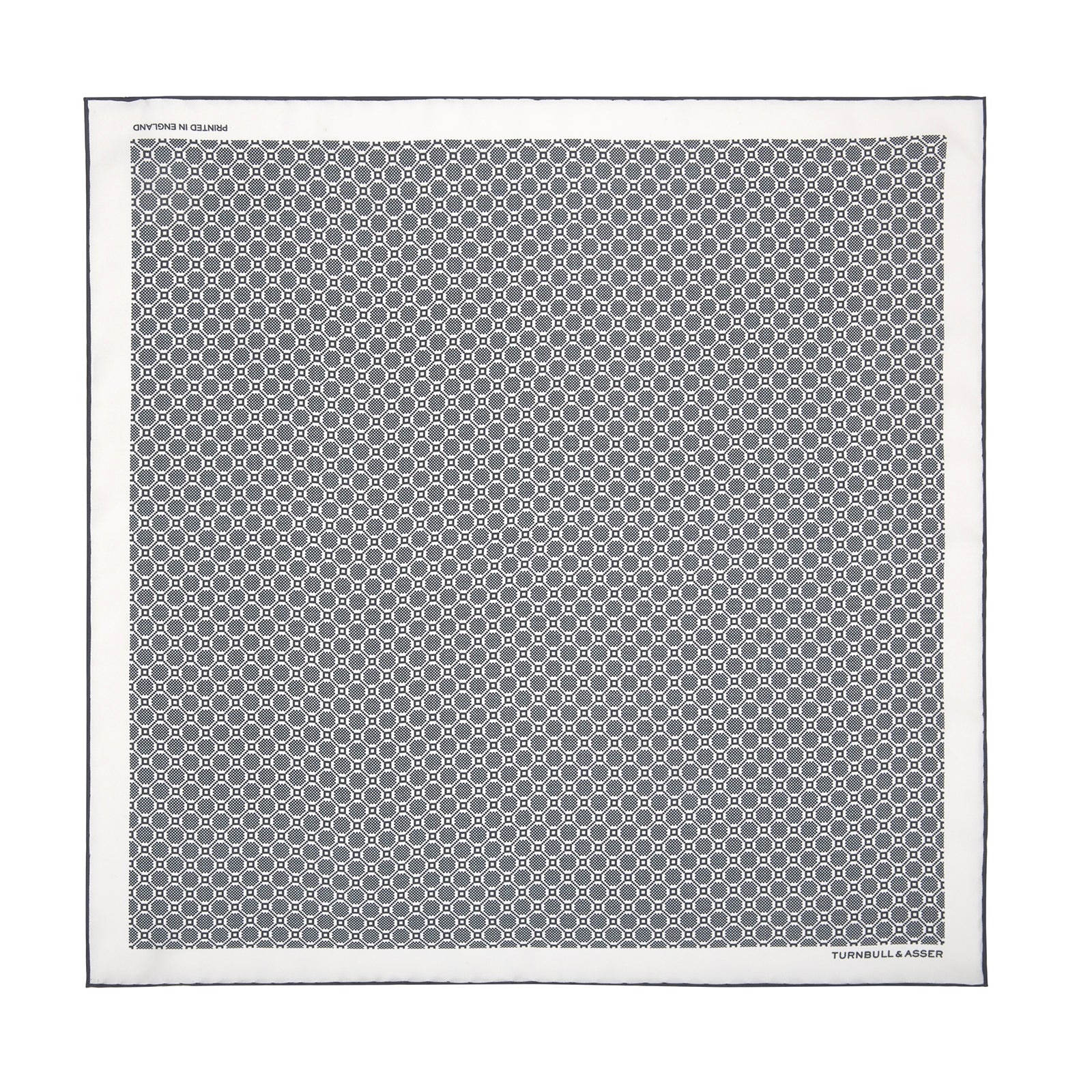 Black and White Checkerboard Silk Pocket Squares