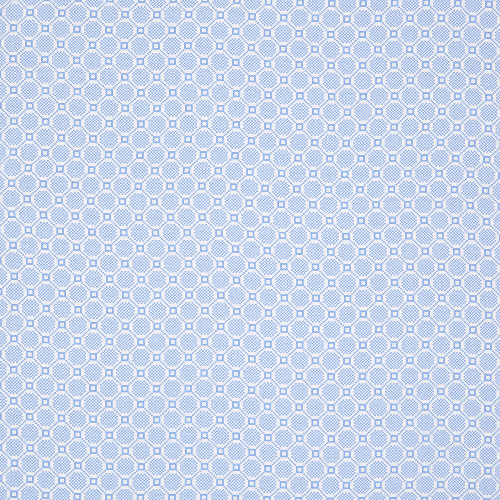 Blue Checkerboard Silk Pocket Square