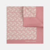 Pink Paisley Plait Silk Pocket Square