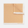 Tangerine Checkerboard Silk Pocket Square