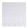 View 2 of product The Turnbull & Asser White House Paisley Hand-Rolled Silk Pocket Square is shown neatly folded to reveal both sides of its white woven fabric, ideal for black tie, set against a light gray background.