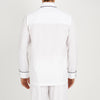 White Piped Cotton Pyjama Set