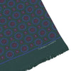 Forest Green Medallion Print Silk Scarf