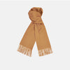 Monogrammed Sand Pure Cashmere Scarf