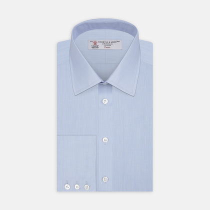 Light Blue End-on-End Cotton Fabric