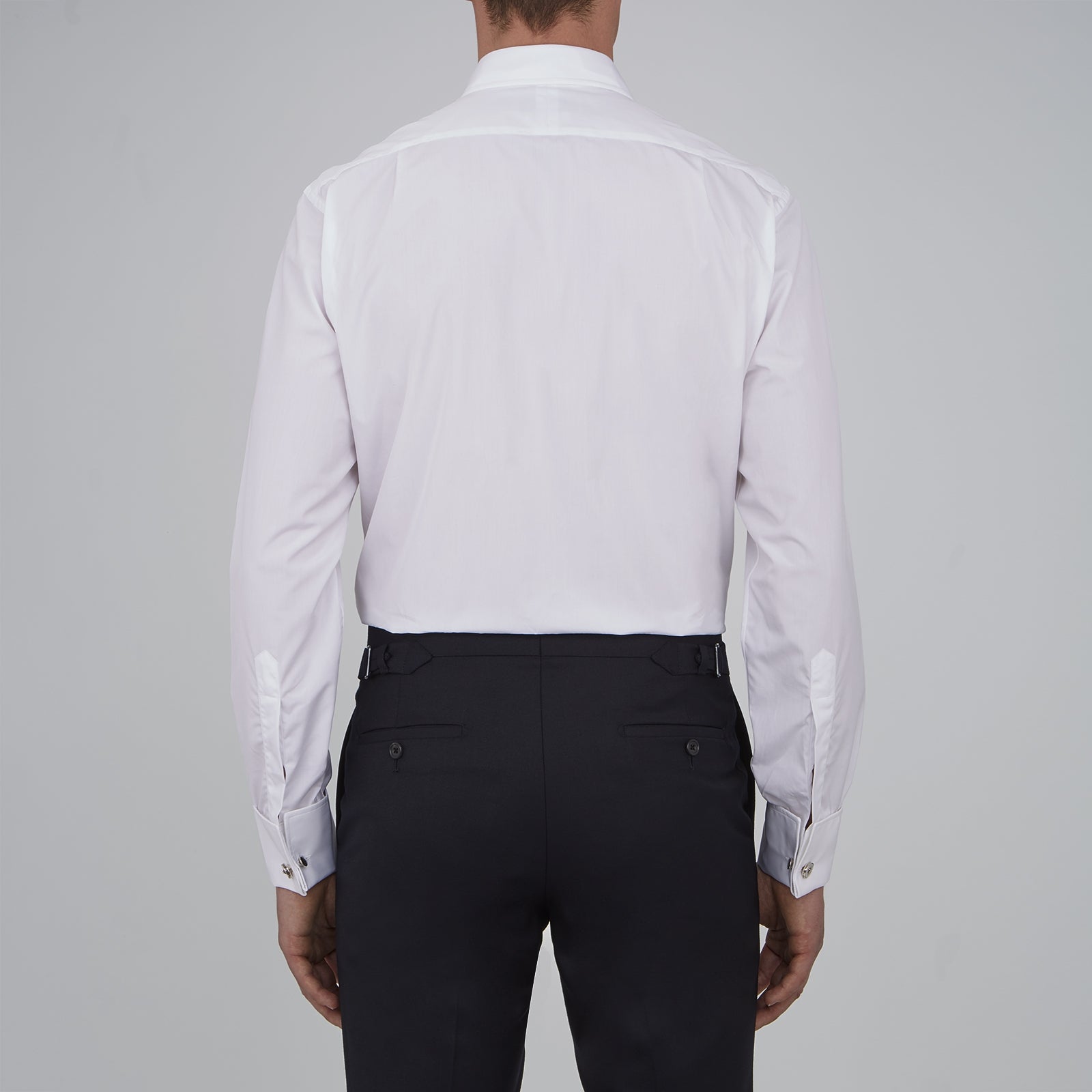 Two-Fold 120 White Shirt with T&A Collar and Double Cuffs