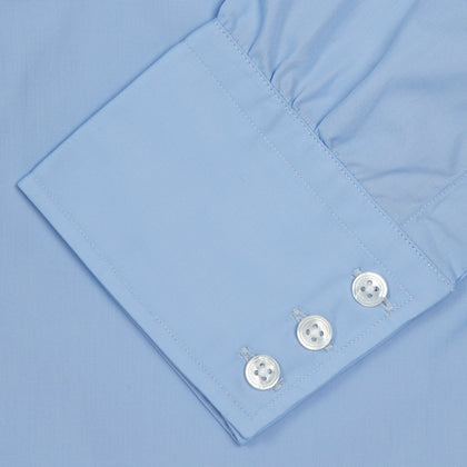 Burgundy Corduroy Cotton Shirt with Cambridge Collar and 3-Button Cuffs Image 5