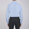View 3 of product A neatly folded Burgundy Corduroy Cotton Shirt by Turnbull & Asser, featuring a Cambridge collar and 3-button cuffs, displayed against a plain white background.