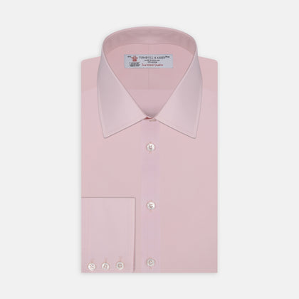 Pink Sea Island Quality Cotton Shirt with T&A Collar and 3-Button Cuffs