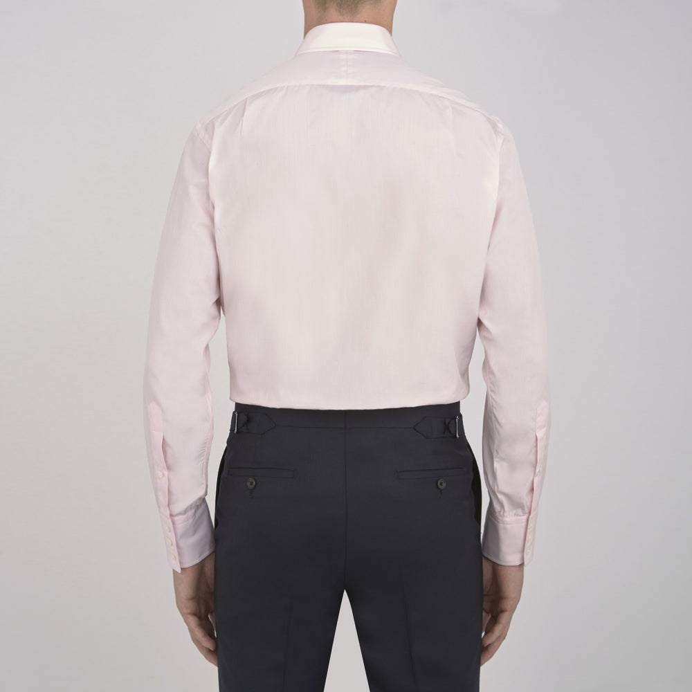 Pink Sea Island Quality Cotton Shirt with T&A Collar and 3-Button Cuffs