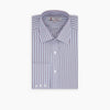 View 2 of product A neatly folded Turnbull & Asser Red and Blue Fine Multi Stripe Sea Island Quality Cotton Shirt with Classic T&A Collar and Button Cuffs is displayed on a plain white background—ideal for everyday wear.