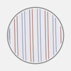 White, Brown and Blue Double Stripe Shirt with T&A Collar and Double Cuffs