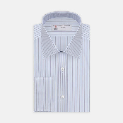 Navy and Light Blue Supraluxe Stripe Fabric