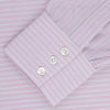 Pink Rich Stripe Shirt with T&A Collar and 3-Button Cuffs