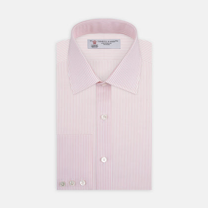 Pink and White Stripe Cotton Fabric