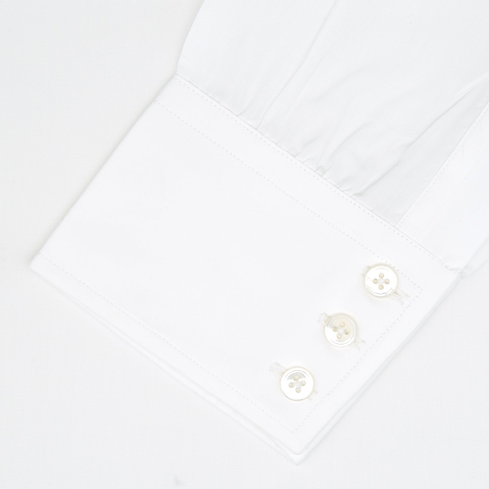 Tailored Fit Two Fold 120 White Shirt With Kent Collar & 3 Button Cuffs ...