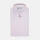 Pink Hairline Stripe Cotton Shirt with T&A Collar and Double Cuffs